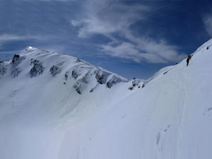 Monte Viraysse, il Colle del Sautron e la cresta finale